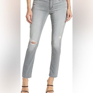 JOES DISTRESSED ANKLE CROP CURVY SKINNY JEANS
